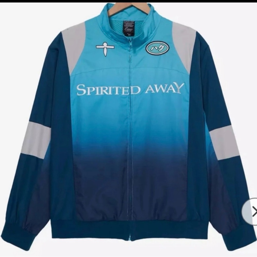 Spirited Away Gradient Blue Bomber Jacket